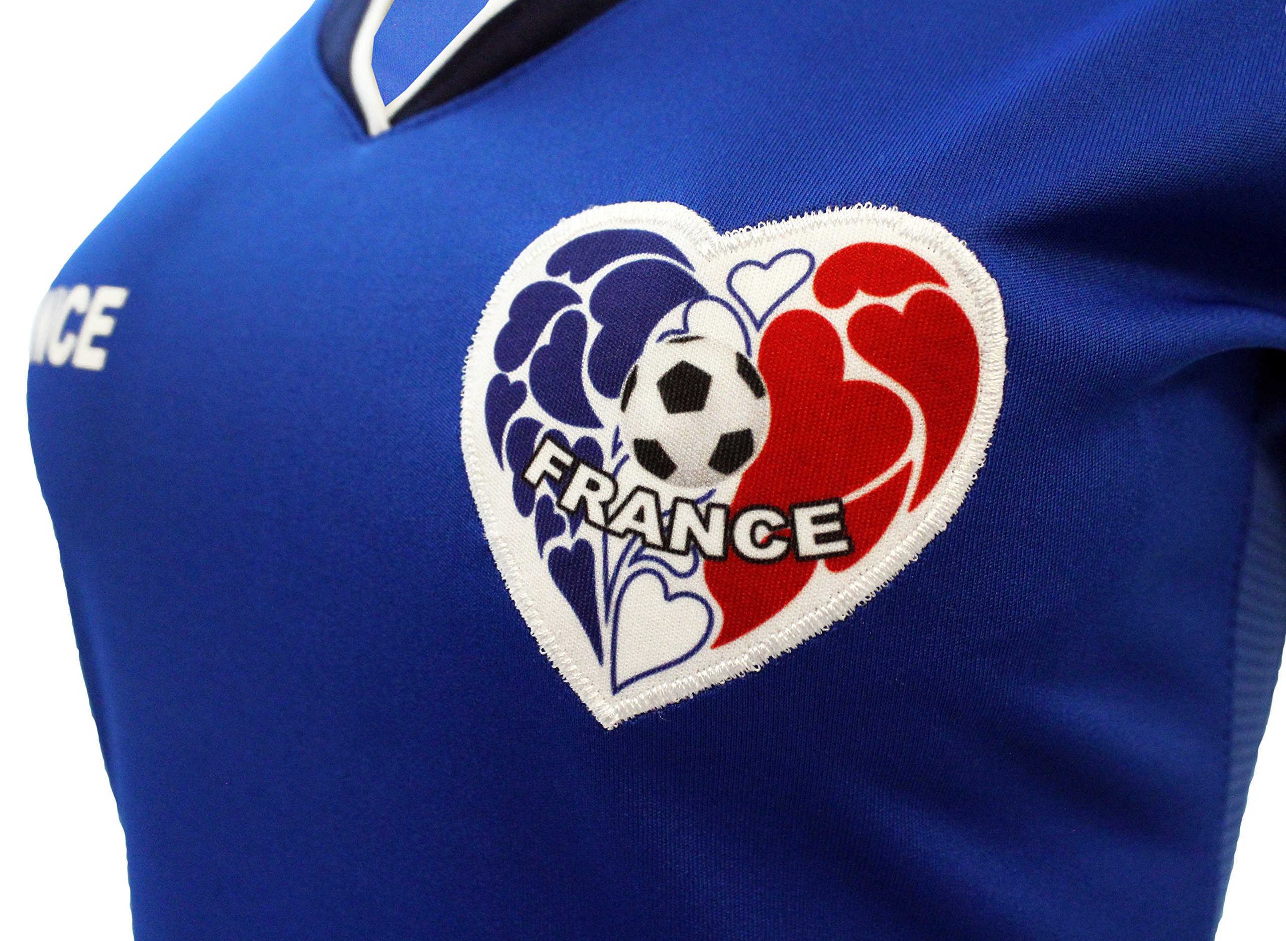 ARZA Women New Model 2018 Fan Jersey France Slim Fit (Medium) Blue