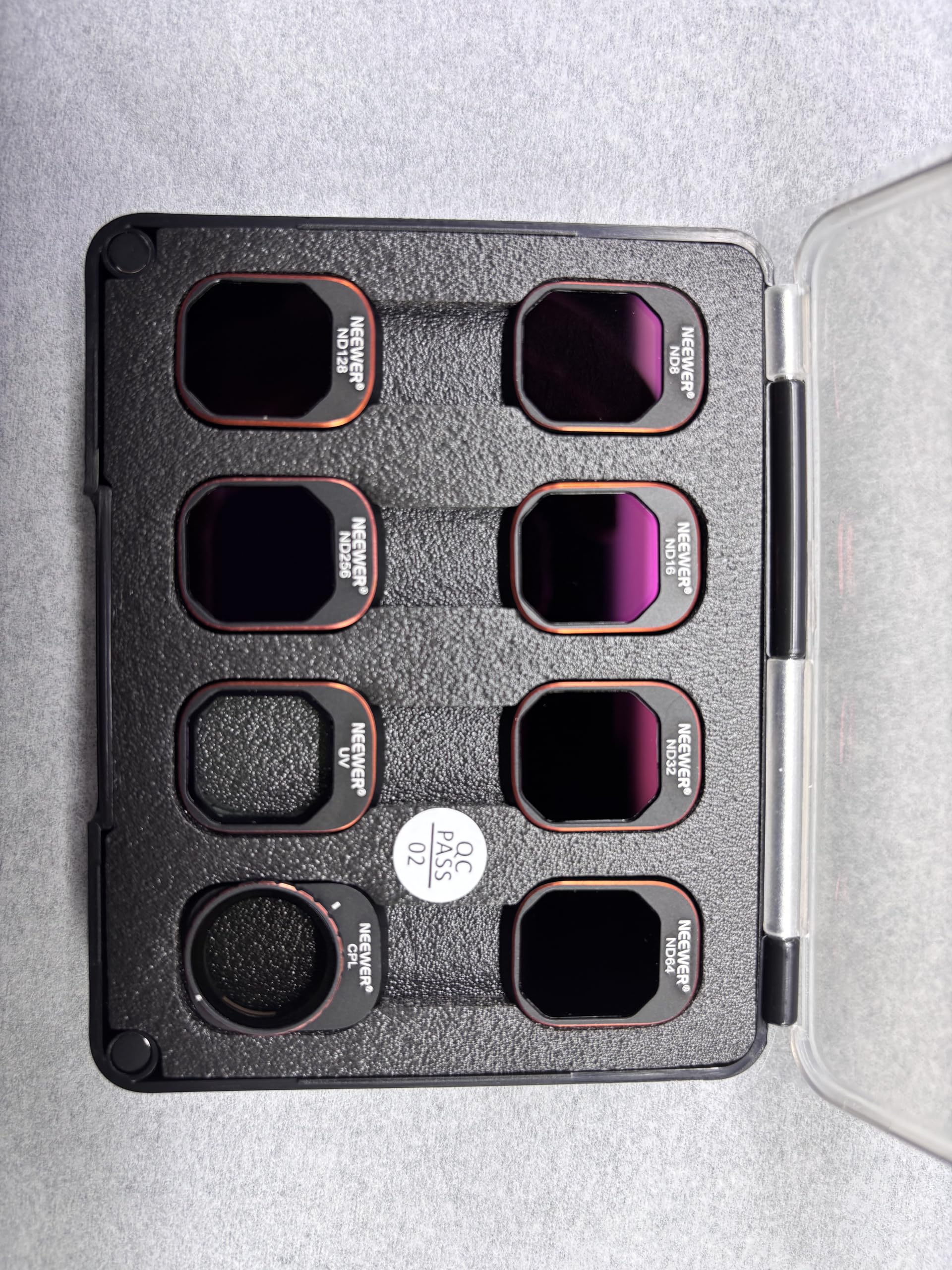 ND and CPL Filter Set Compatible with DJI Mini 4 Pro, 8 Pieces, UV, CPL, ND8, ND16, ND32, ND64, ND128, ND256, Polarising Filter, Neutral Density Drone Lens Accessories, Multi-Coated