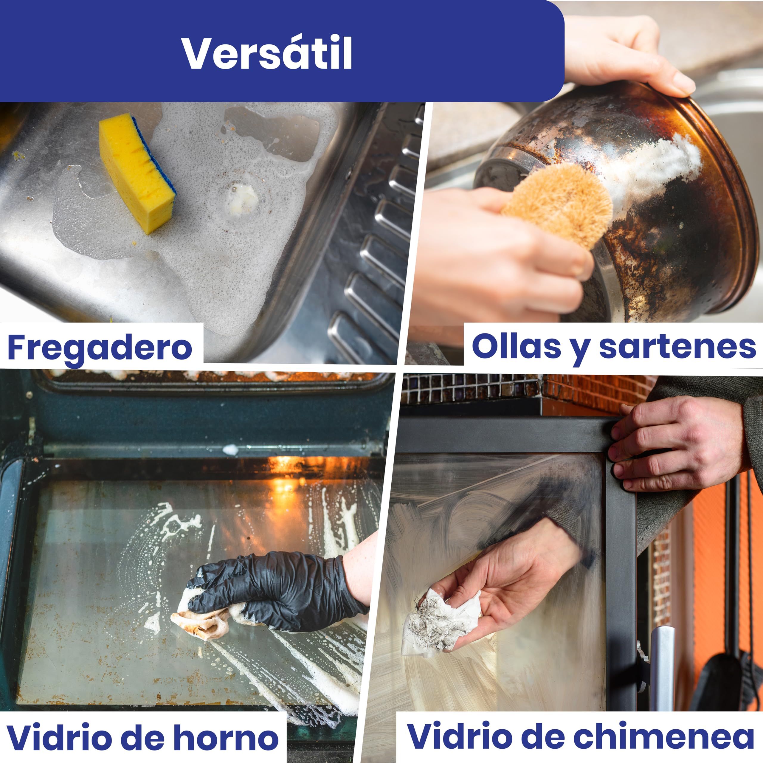 SUPER CLEAN Limpiador para placas vitrocerámicas e inducción | 12 × 250 ml | Limpieza y cuidado brillante – elimina grasa y restos quemados | Sin etiquetar, ecológico