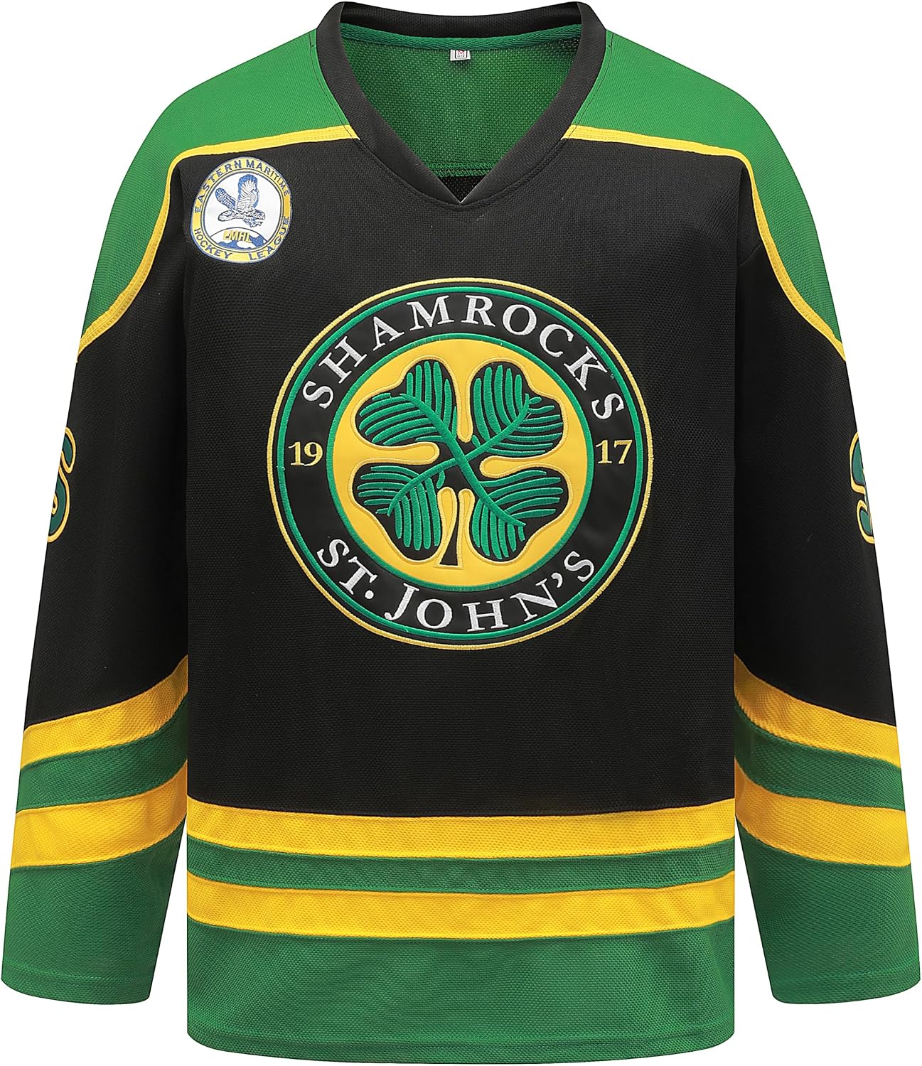 Youth Ross The Boss #3 Rhea Hockey Jersey St John's Shamrocks Ice Hockey Shirts with EMHL Patch