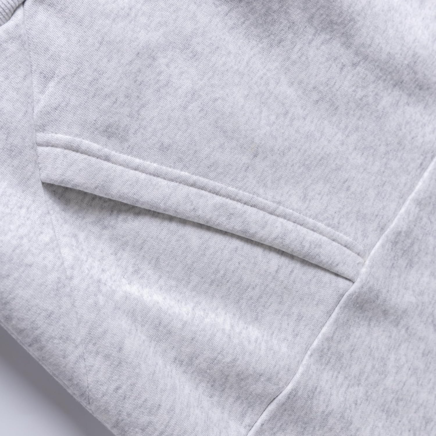 Crew Neck Sweatshirt for Men with Pockets, Cotton Fleece Pullover