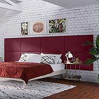 Vista 400 de Jaxx Panelist - Cabecero acolchado moderno, juego de 4 paneles para montar en la pared (cada uno de 11.25 x 38 pulgadas), tamaño King