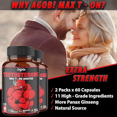 Vista 5 de 2 paquetes de 60 cápsulas – 11 hierbas combinadas con ginseng, ashwagandha, tribulus y más.