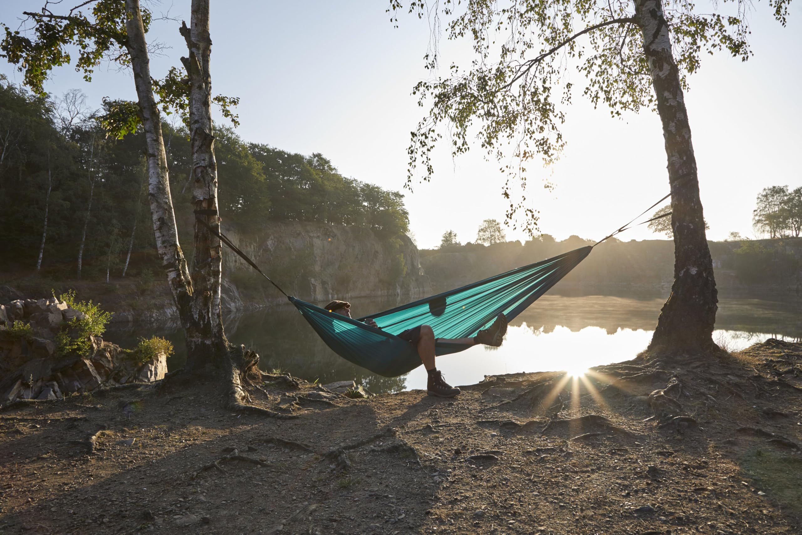 Grand Canyon Unisex – lekki hamak dla dorosłych "Bass", Storm, podwójny