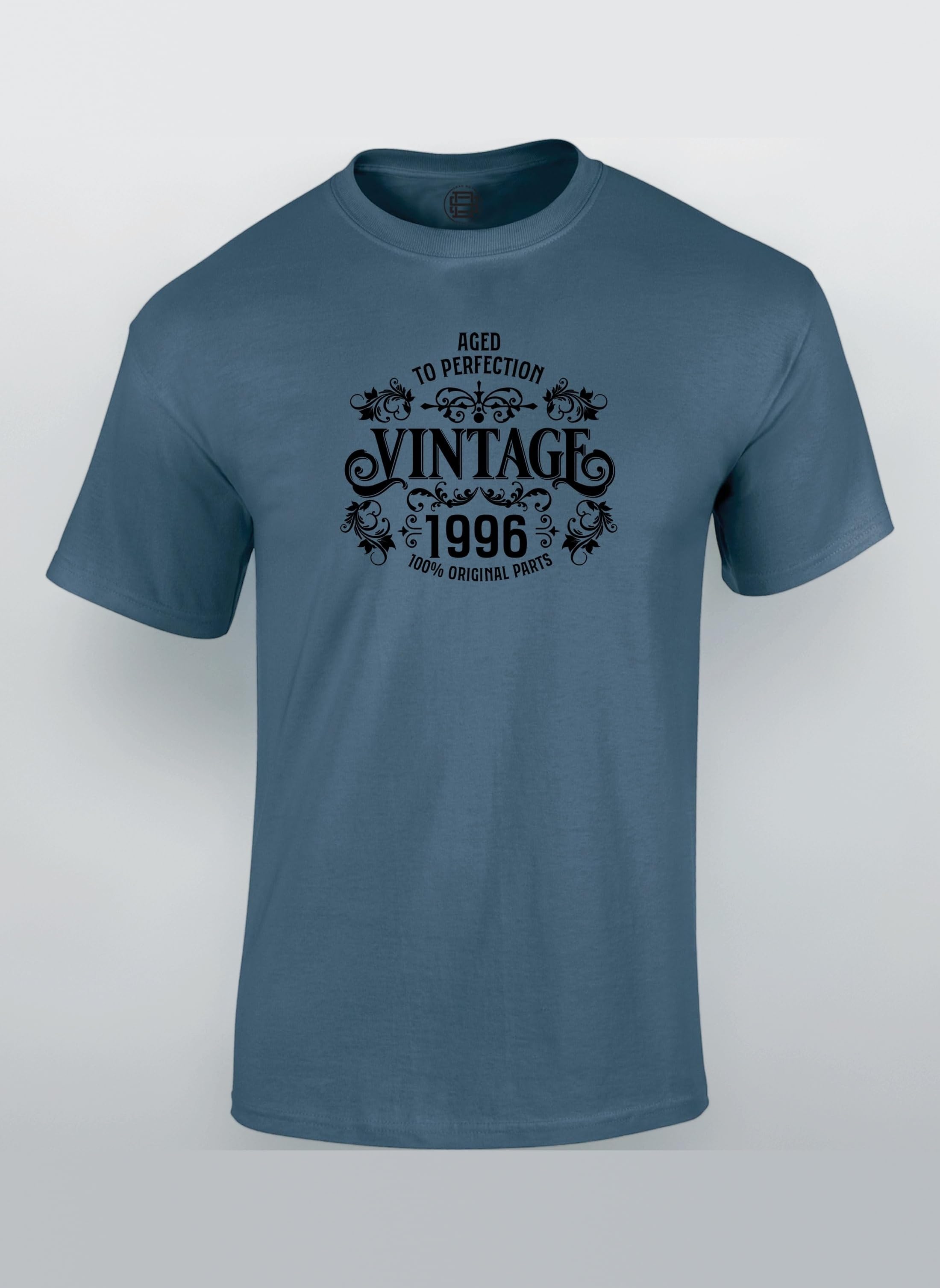 30th Birthday Gift for Men - Vintage Mens T Shirt Born 1996 Aged to Perfection - 1996 Birthday Gifts for Men