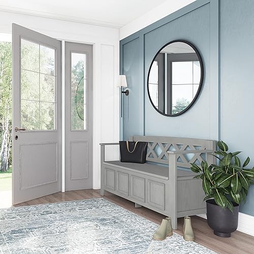 Miniatura 2 de SIMPLIHOME Amherst - Banco de almacenamiento para entrada 48 pulgadas gris niebla