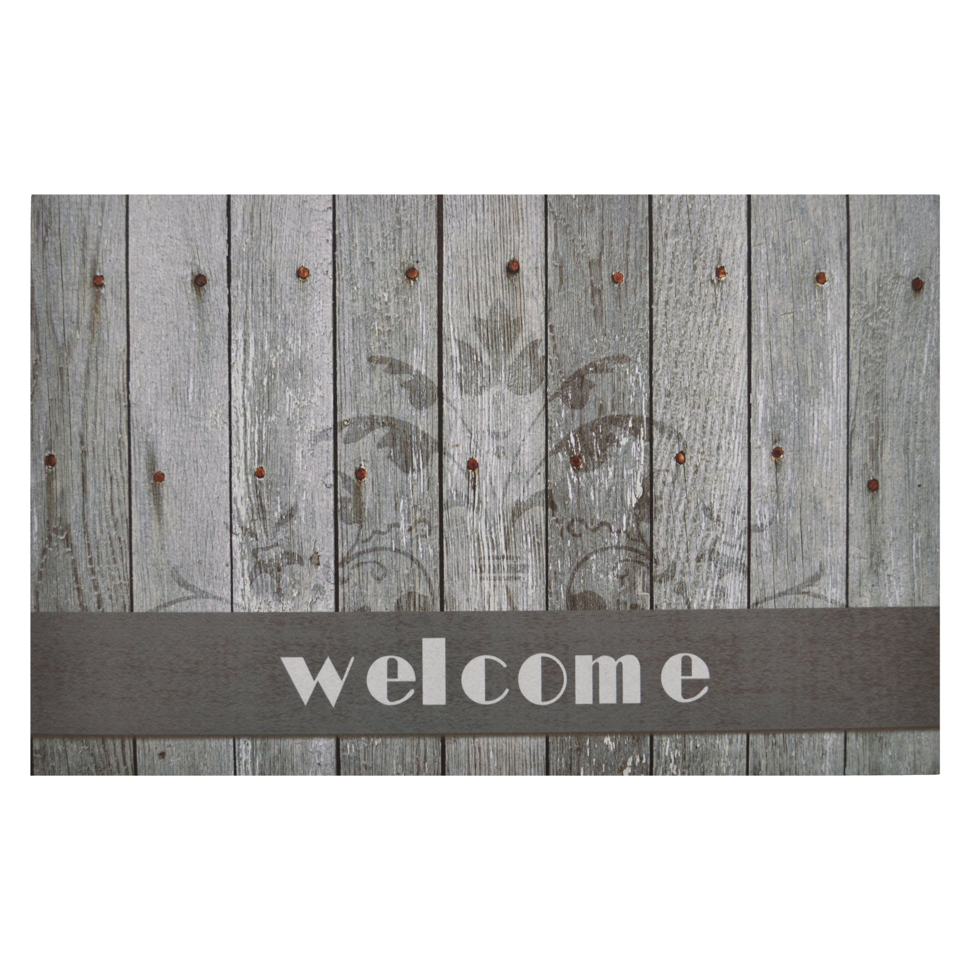 Achim Home FurnishingsBoardwalk Welcome Entrance Mat, 18" x 30", Black
