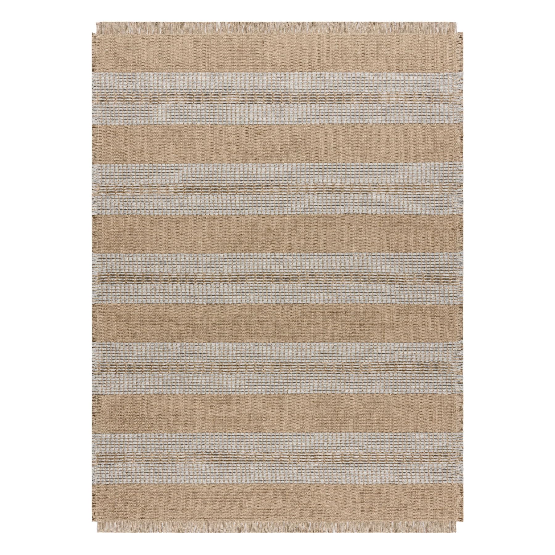 Tapis Jute avec Franges bicolore ultra résistant intérieur et extérieur rugsx