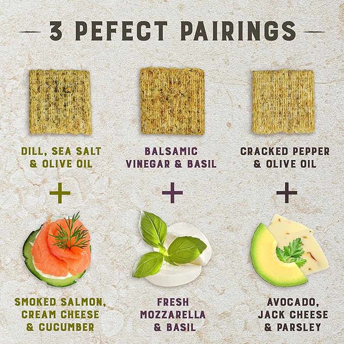 Galletas Triscuit Vinagre Balsámico y Albahaca, Pack de 3 Cajas (8.5 oz) miniatura 7