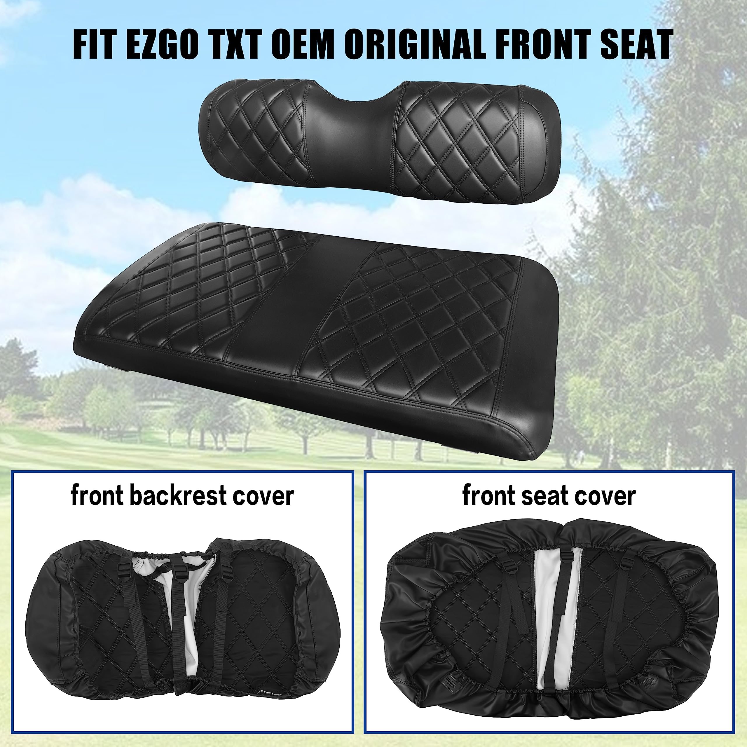 Amazon.com: NOKINS Golf Cart ET Front Seat Covers Suitable for