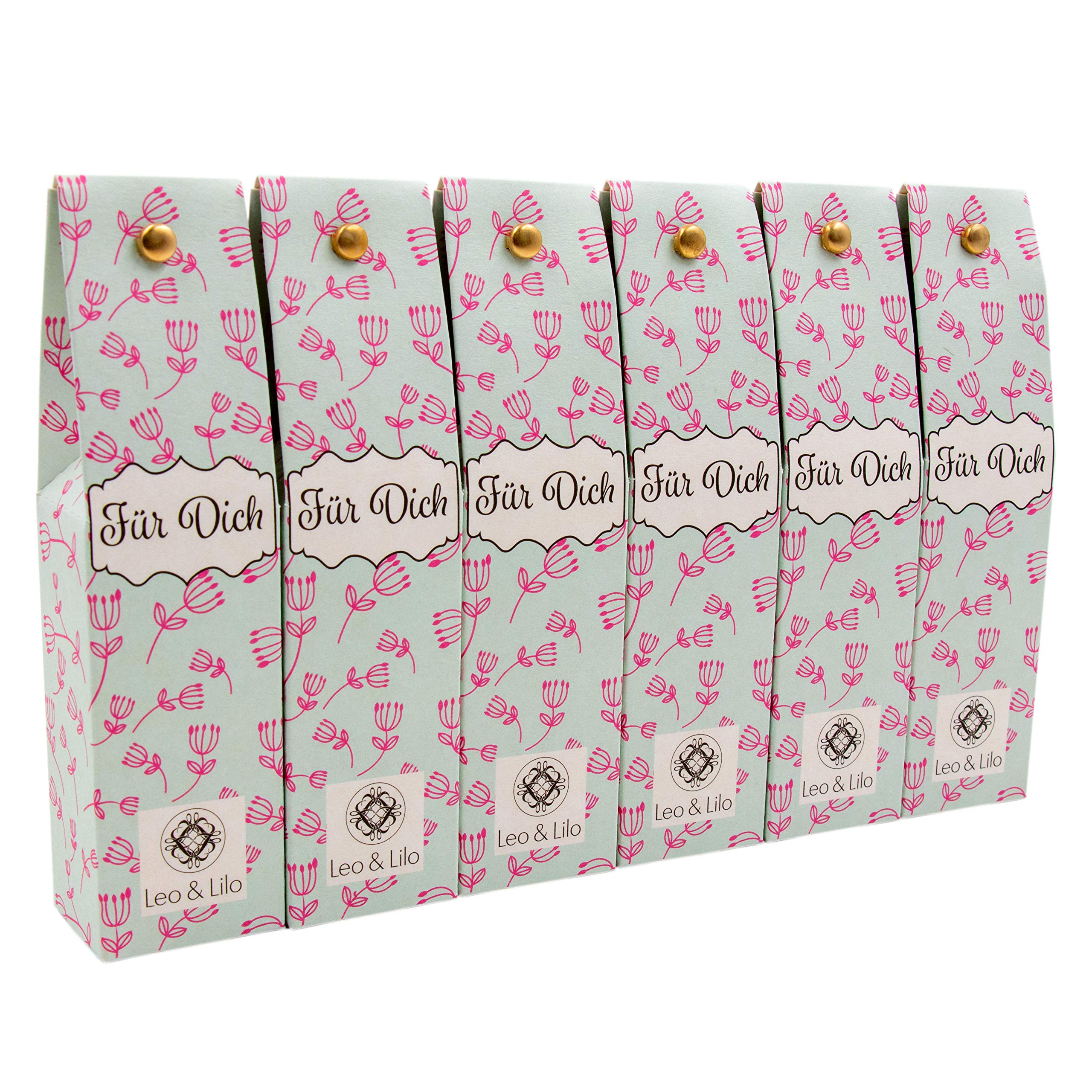 Natural Cosmetics Hand Cream Gift - Set of 6 (6 x 20 ml) - For You - Individually Packed - Nourishes Dry Hands - Organic Quality