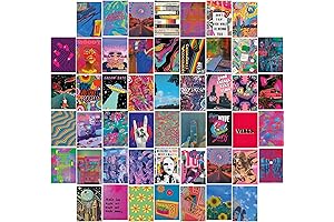 Wall Collage Kit Trippy: Indie Room Decor for Bedroom Aesthetic