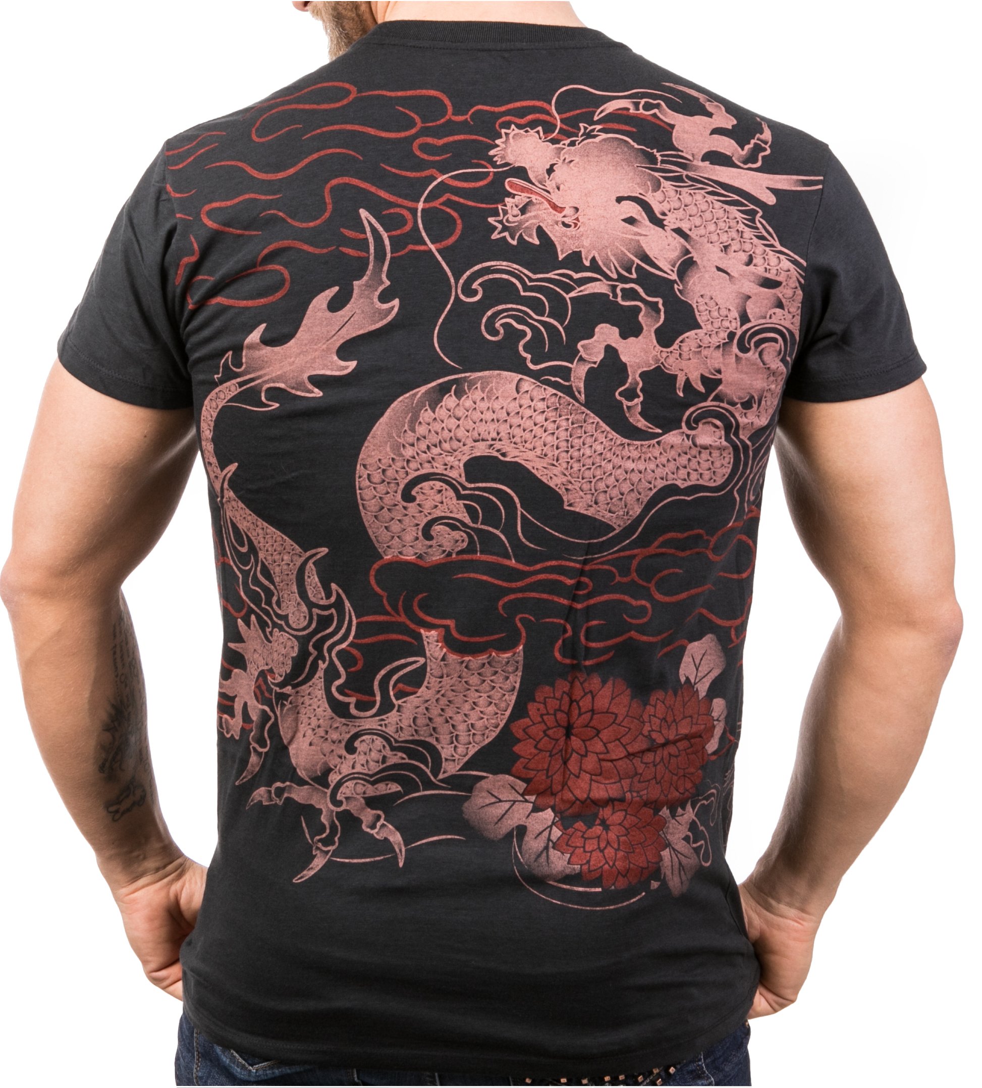 Men´s T-Shirt Ryu Dragon Martial Arts Tattoo