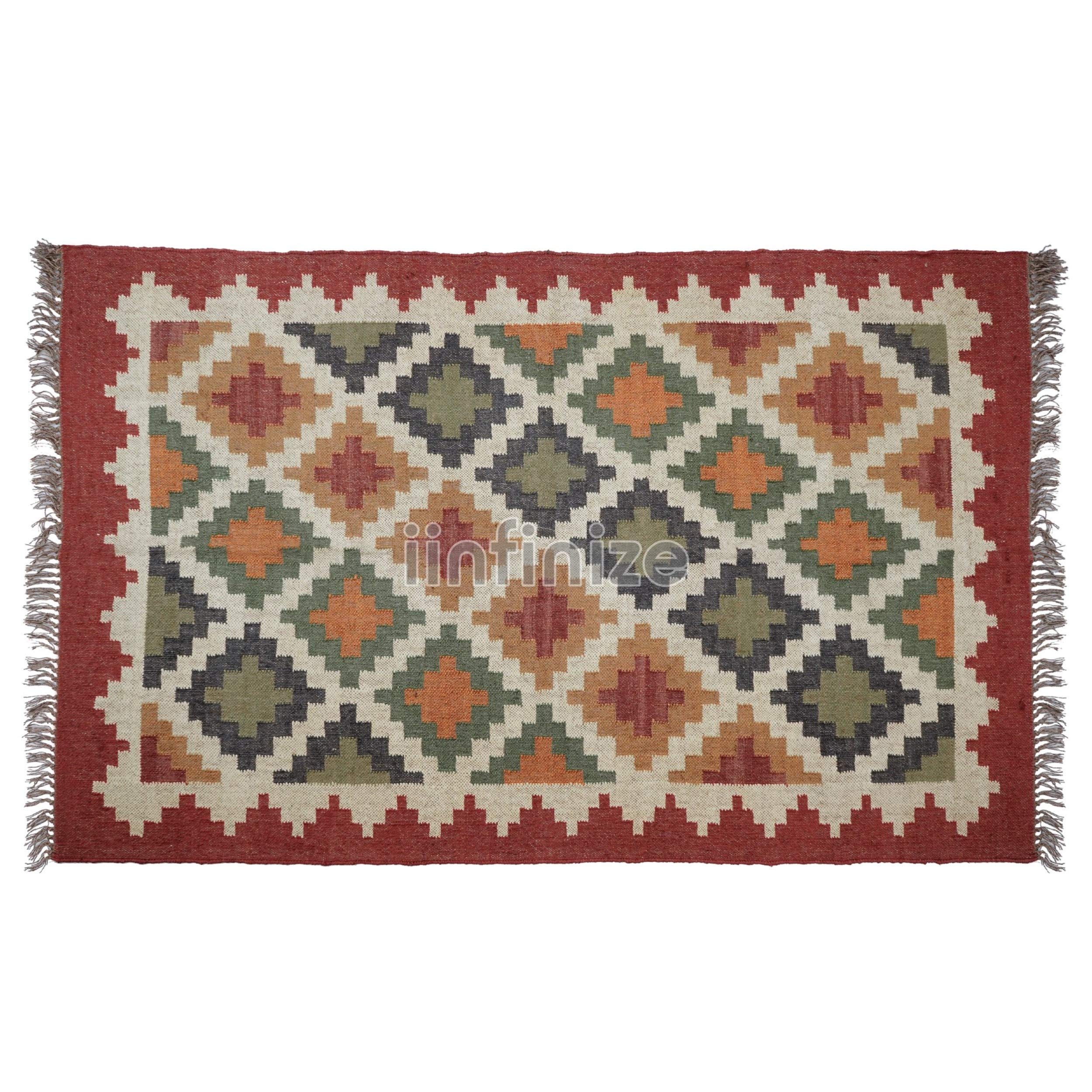 Tapis en laine de jute naturel – Style bohème chic et robuste pour couloir