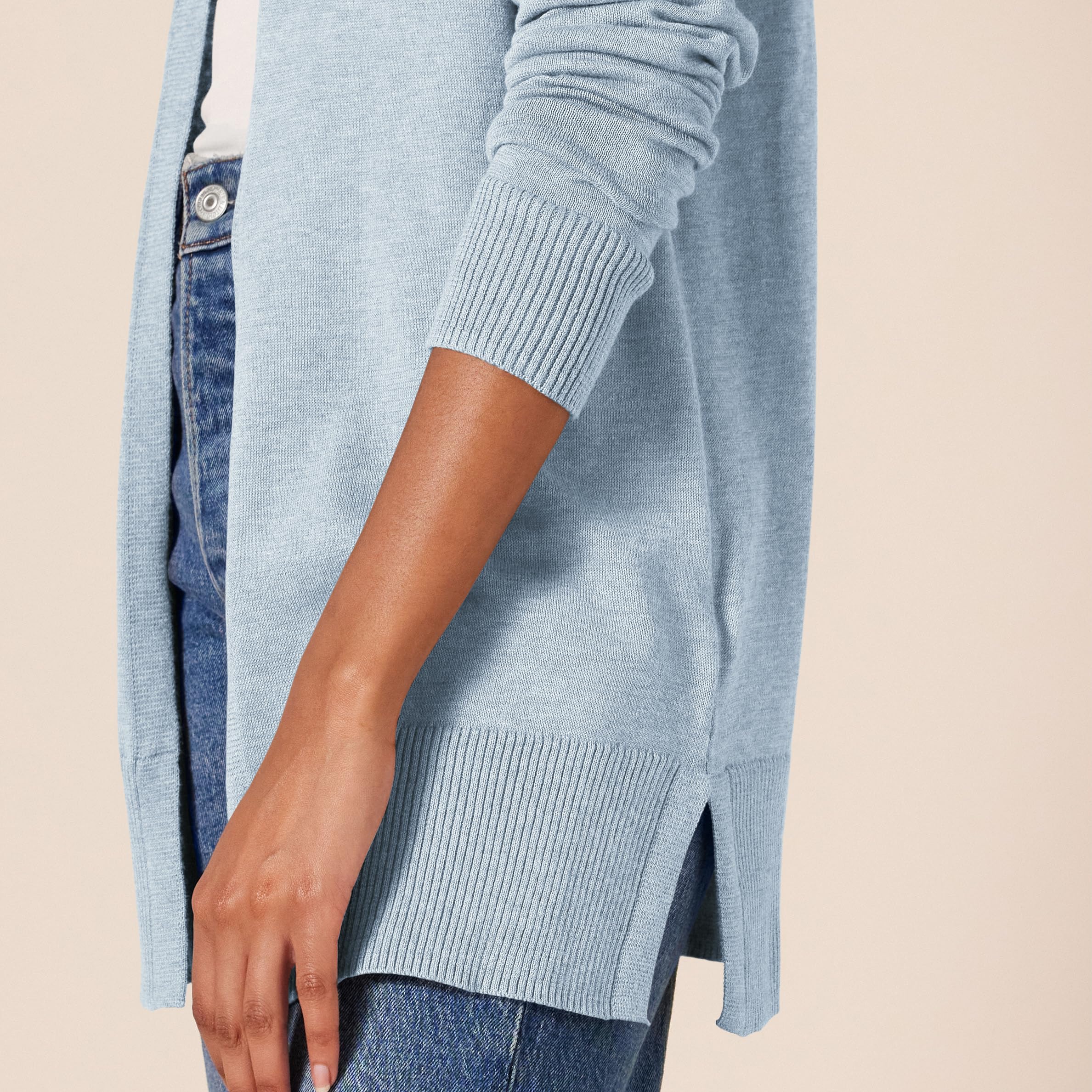 Amazon Essentials Cardigan Leggero Aperto sul Davanti (Disponibile in Taglie Forti) Donna