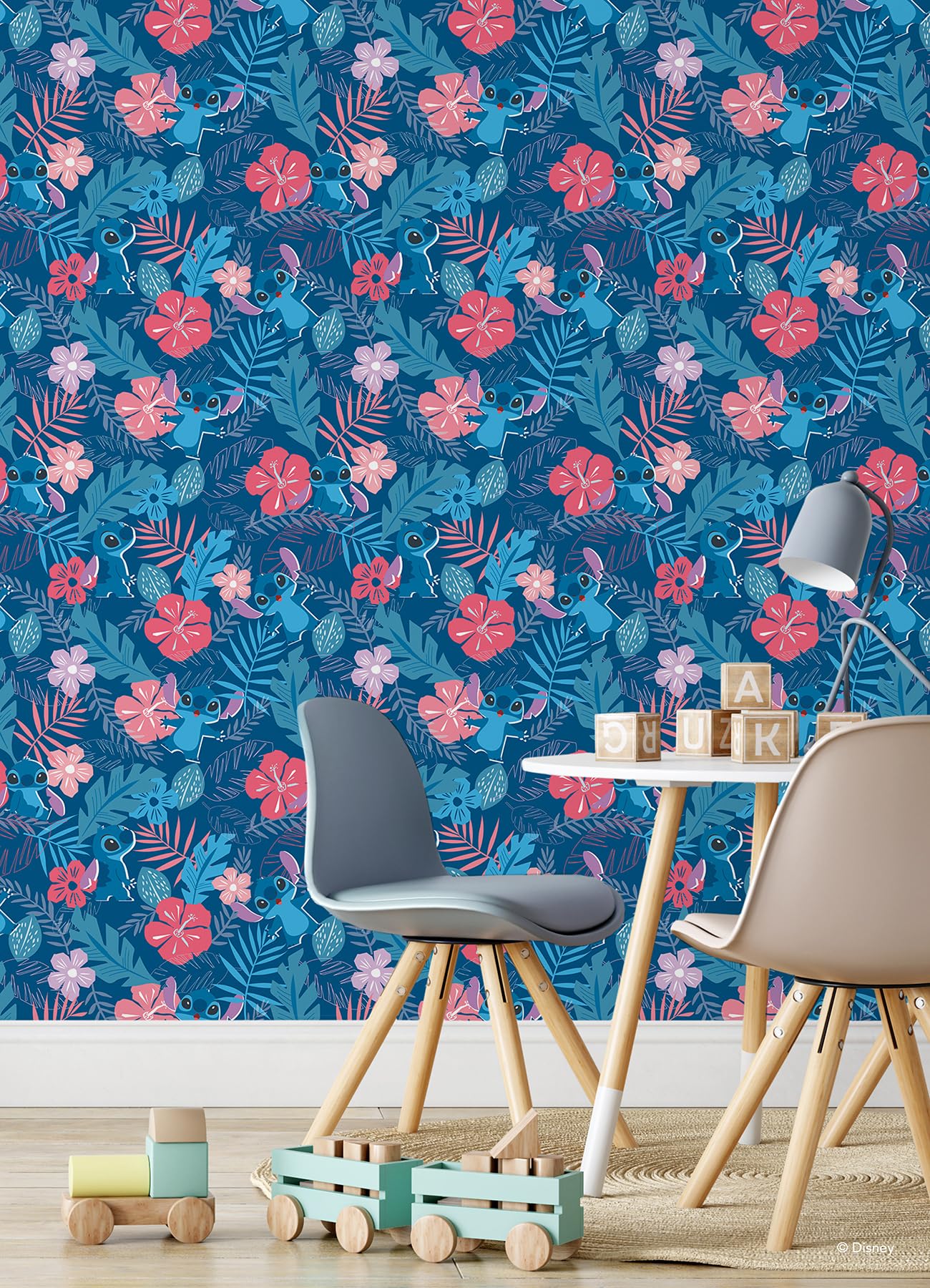 Amazon | RoomMates ディズニー ステッチ 剥がして貼る壁紙、RMWS1265