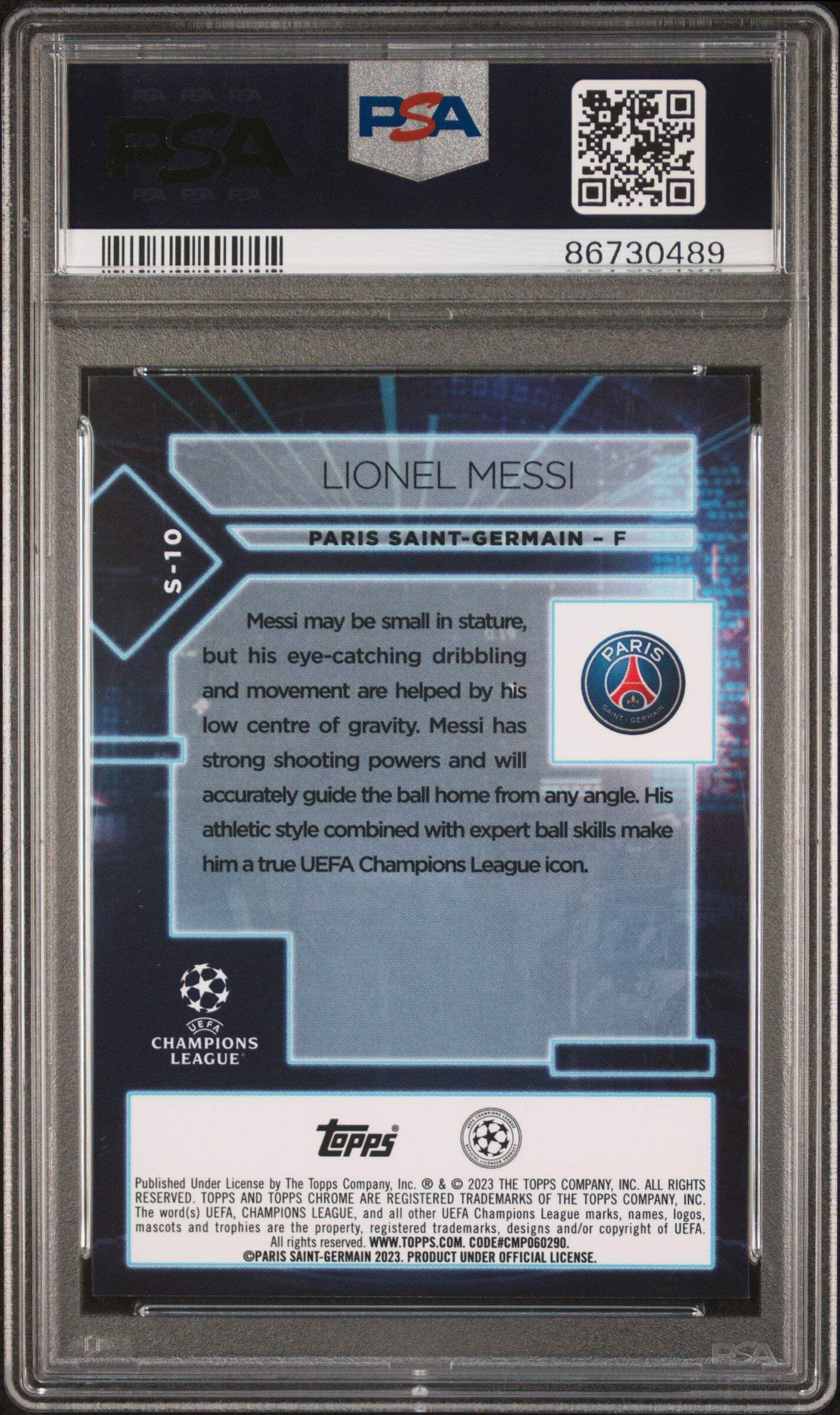 Amazon.com: Graded 2022 Topps Chrome UCC Lionel Messi #S10 Specimen Soccer Card PSA 10 Gem Mint : Collectibles & Fine Art Amazon.com: Graded 2022 Topps Chrome UCC Lionel Messi #S10 Specimen Soccer Card PSA 10 Gem Mint : Collectibles & Fine Art
