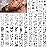 Yazhiji Waterproof Temporary Tattoos - 60 Sheets Tiny Fake Tattoo, Flowers Crowns Stars Animal Butterfly Collection Tats for Kids Adults Men and Women