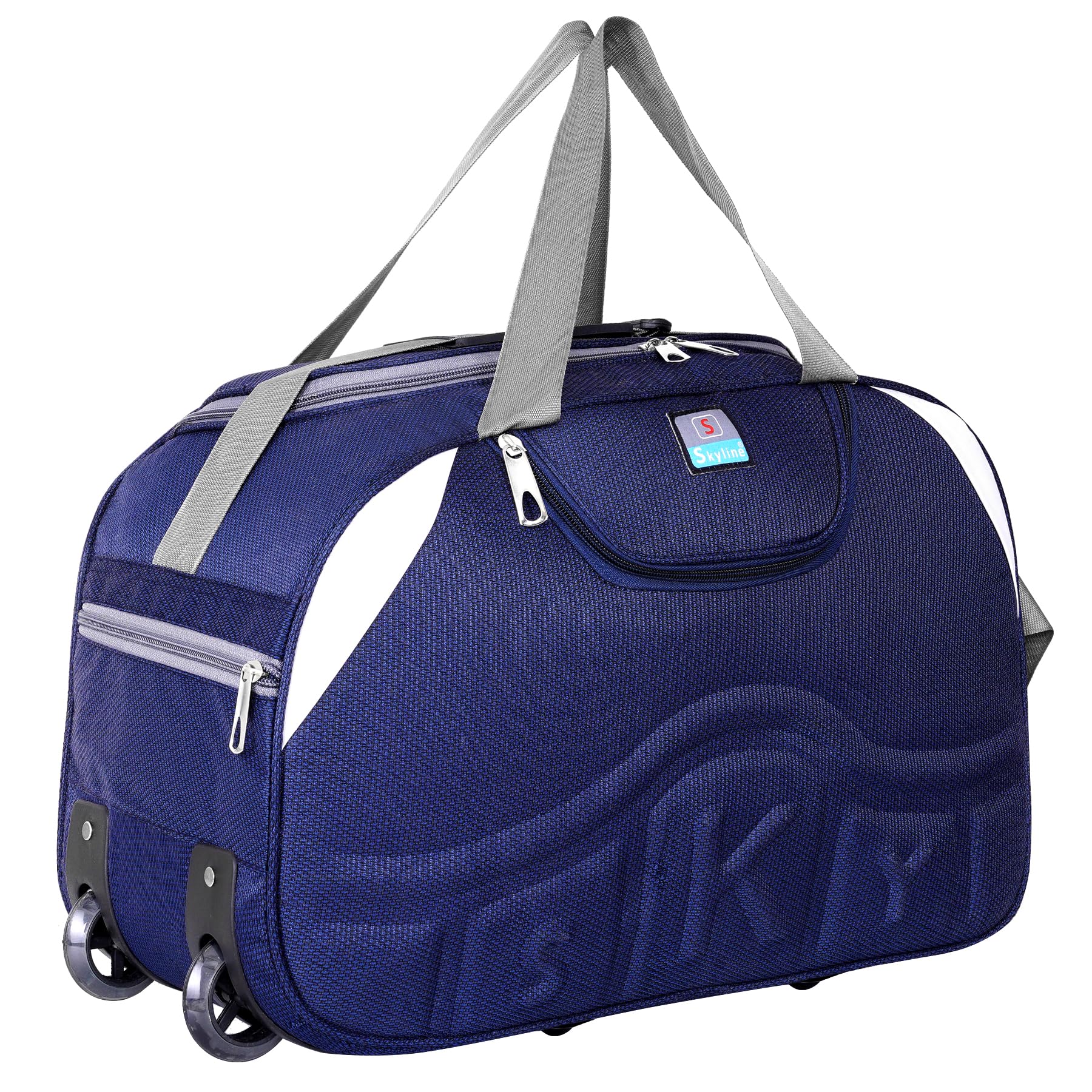 Skyline 60L Duffle Bag 21 inch Ideal for Travel Perfect for Men & Women (Navy Blue)-image-19
