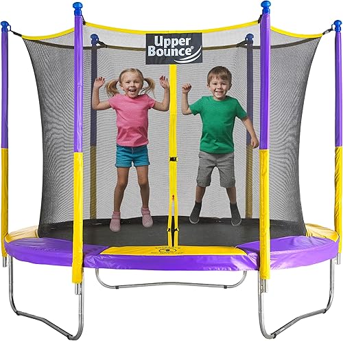 Miniatura 7 de Machrus Upper Bounce Round Trampoline Outdoor Backyard with Enclosure Net, Recreational, Gymnastics Activity for Kids and Adults
