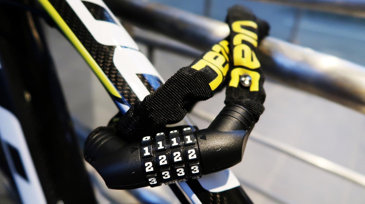 Bike Lock UBULLOX Bike Chain Lock Combination 5-Digit Resettable