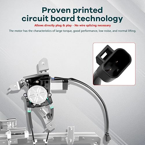 Miniatura 5 de FINDAUTO Elevalunas eléctrico trasero izquierdo del lado del conductor para 2002-2006 para Cadillac Escalade 748-228 Elevalunas y conjunto de motor