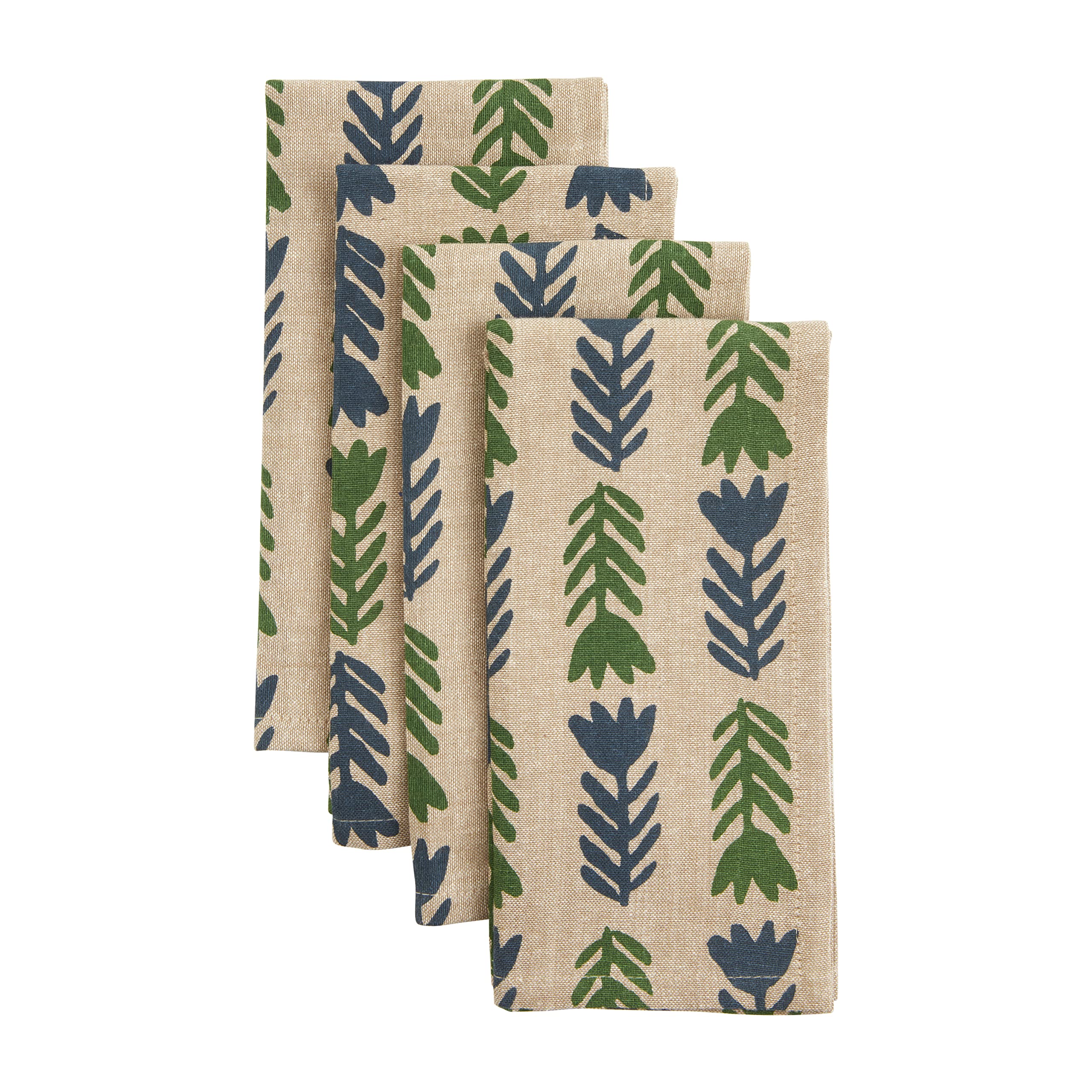 Serviettes en tissu haut de gamme à pois floraux Mud Pie 45cm pour art de la table