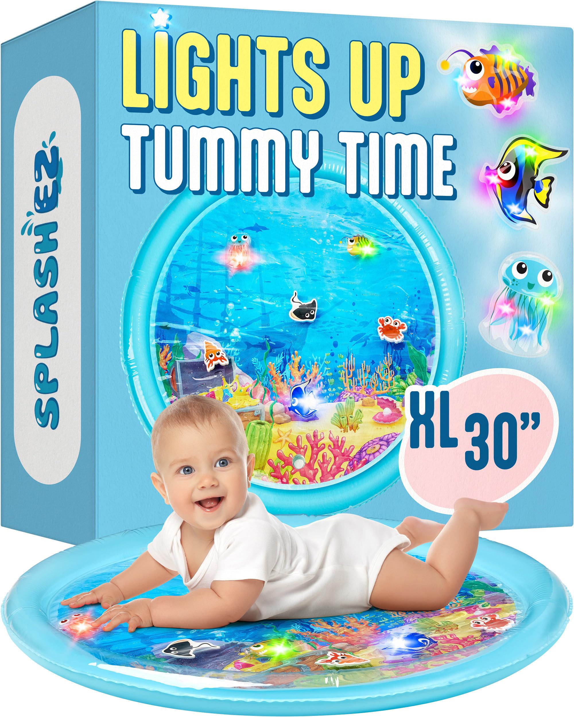 SplashEZ Lights Up Tummy Time Water Mat