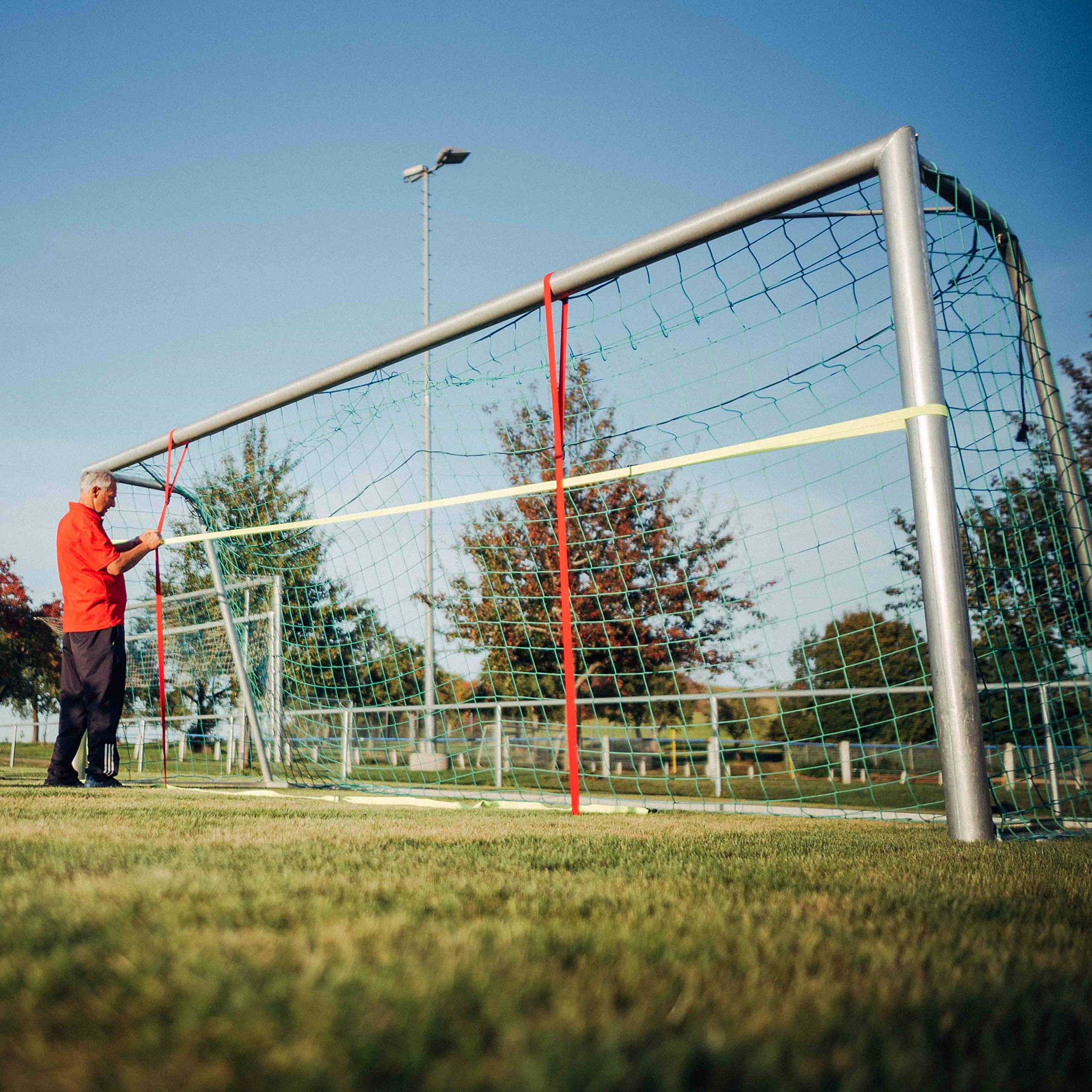 Torwand für Fussball mit Bänder um professionell und effektiv zu trainieren/Tor-Technik-Set/Fussball Training (Fußballtor - Bänder)