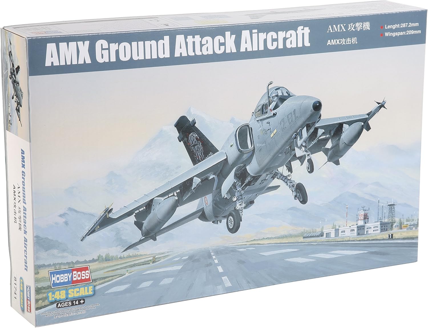 Hobbyboss 81741 "AMX Ground Attack Aircraft Plastic Model Kit, 1:48 Scale