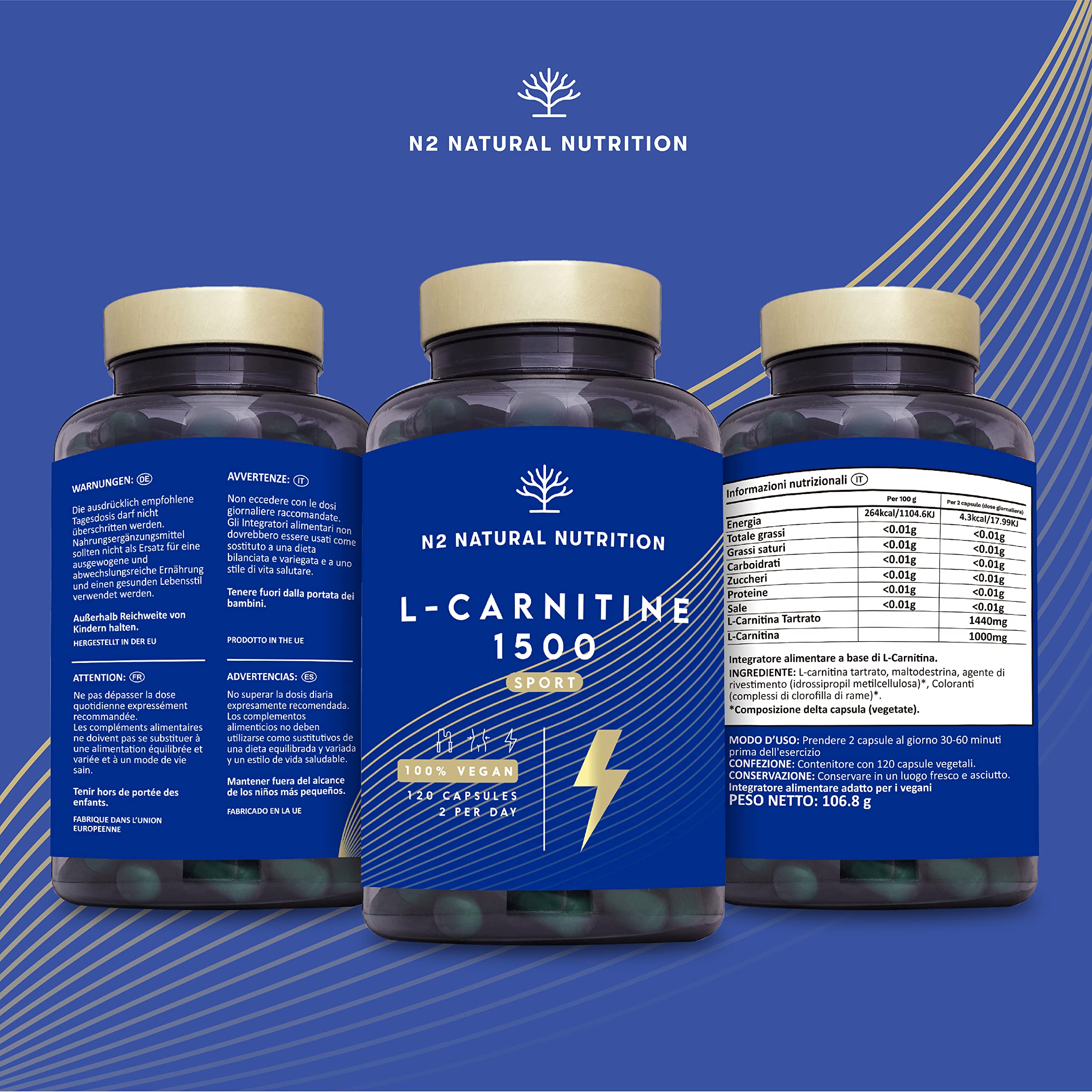integratore l carnitina di L-Carnitina gloryfeel gloryfeel Italia L-carnitina 3000 Integratori per lo