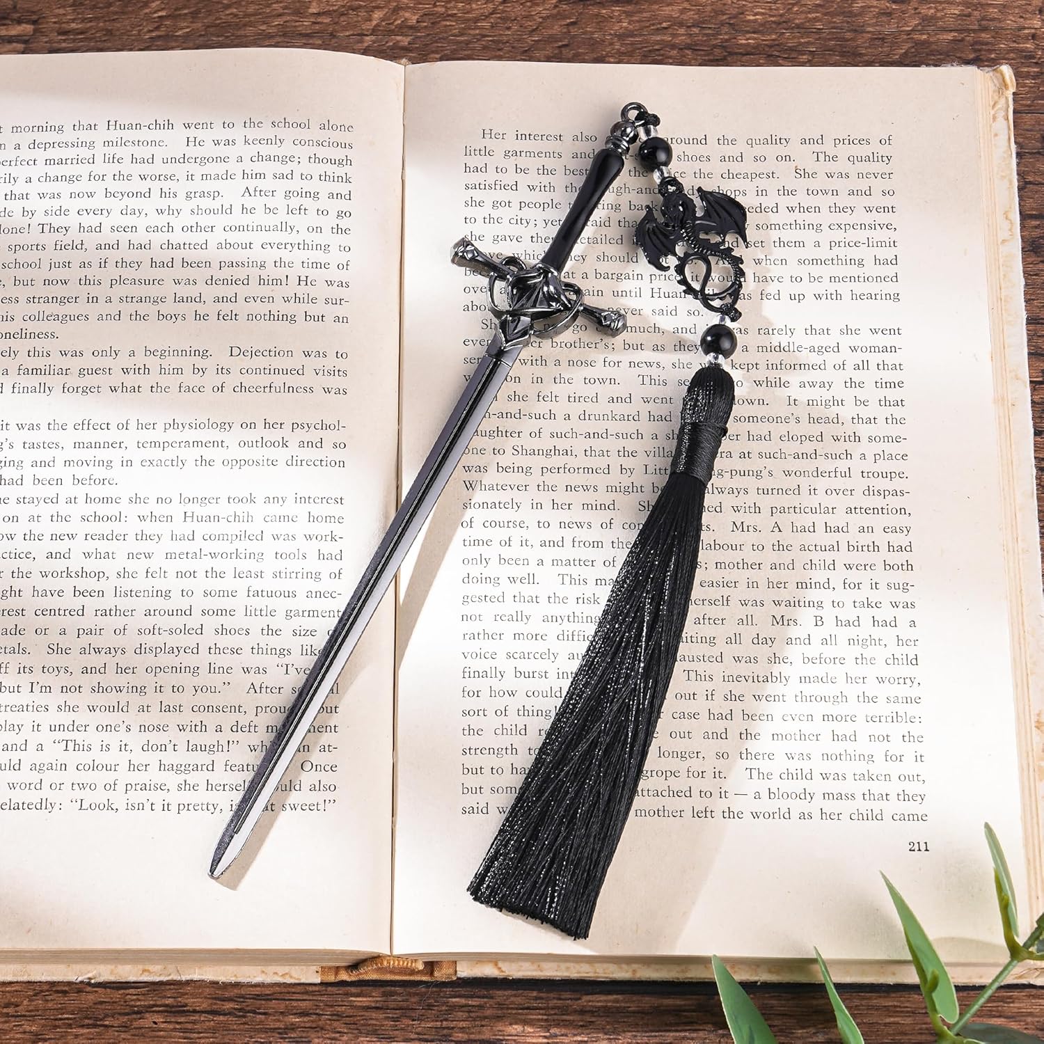 Fantasy Dragon Sword Bookmarks - Cool Fourth Wing Book Mark Gifts Reading Men Merch with Black Tassels Metal Page Markers Book Lovers Novel Fans Boy Bookish Student Teacher Birthday School - Image 5