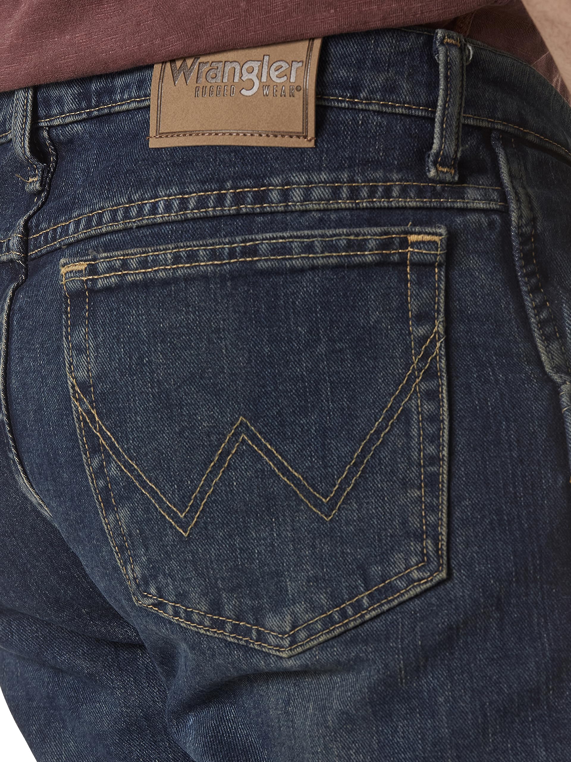 Wrangler Męskie dżinsy Big Rugged Wear Relaxed Straight Fit
