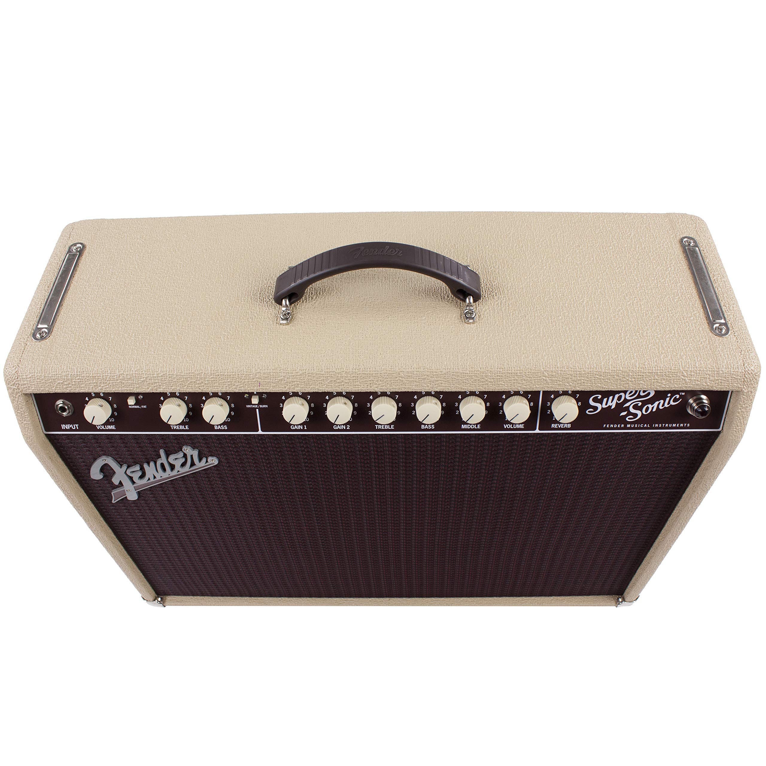 Fender Super22 Blonde and Oxblood Combo - Tube Combo Amp for Electric Guitars