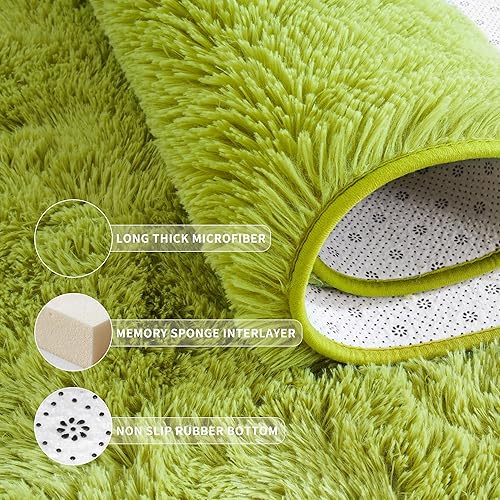 Miniatura 5 de Tepook Alfombras súper suaves y esponjosas para sala de estar, de 8 x 10 pies, para dormitorio, modernas alfombras peludas para niños, alfombra de