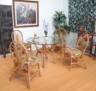 Rattan Dining Room Furniture 5 Piece Set (#2401H-PJ)