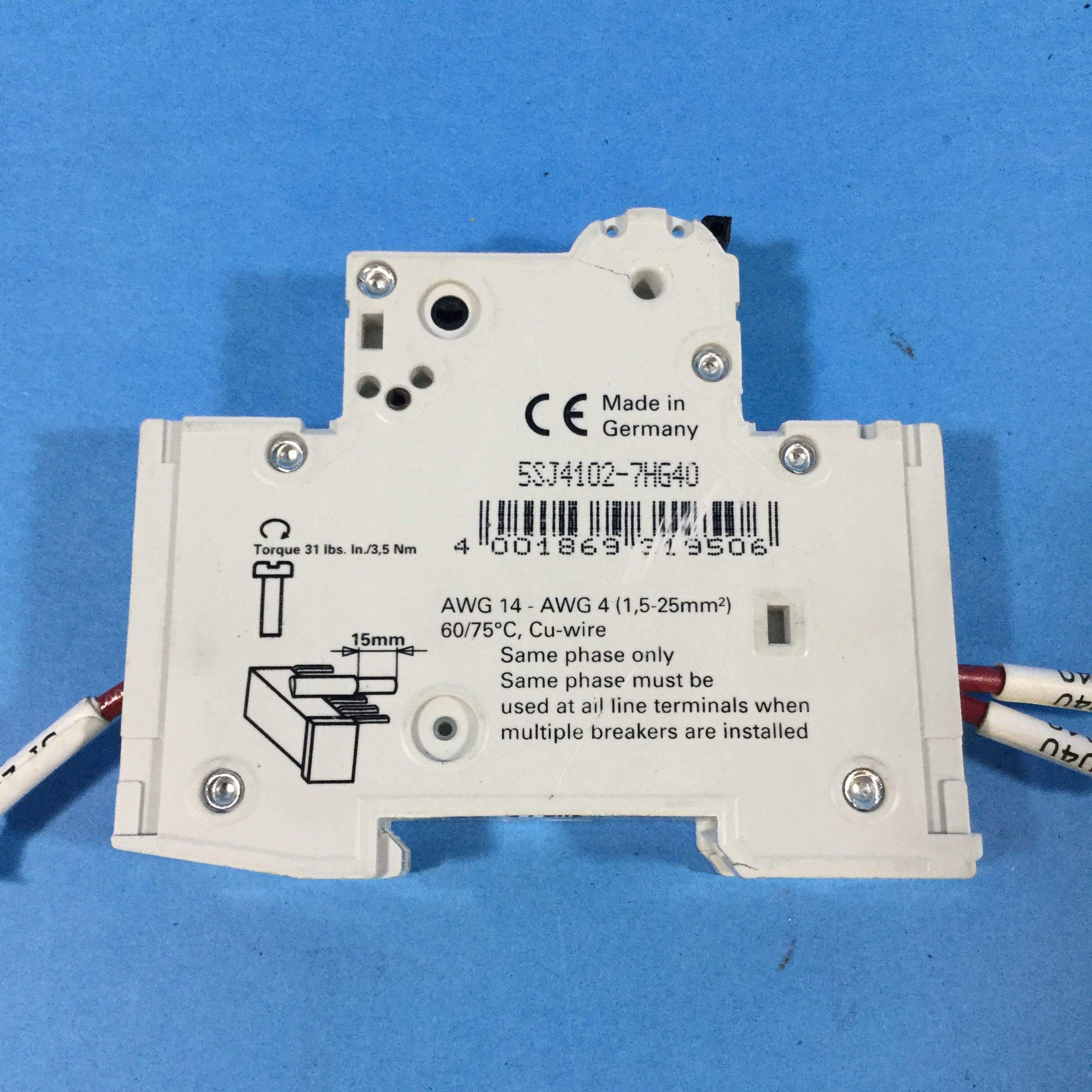 LS-Schalter C 2A 1pol 240V 14kA 5SJ4102-7HG (5SJ41027HG40)
