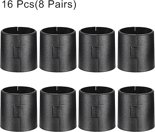 Miniatura 2 de uxcell Clips de alambre para estantes de alambre de 1.5 pulgadas, clips de bloqueo de plástico para sistema de estantería de alambre, 16 unidades