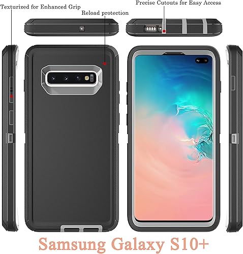 Miniatura 3 de YmhxcY Funda S10 Plus con película de TPU flexible autorreparable (paquete de 2) y película protectora de pantalla para lente de cámara 2 unidades,