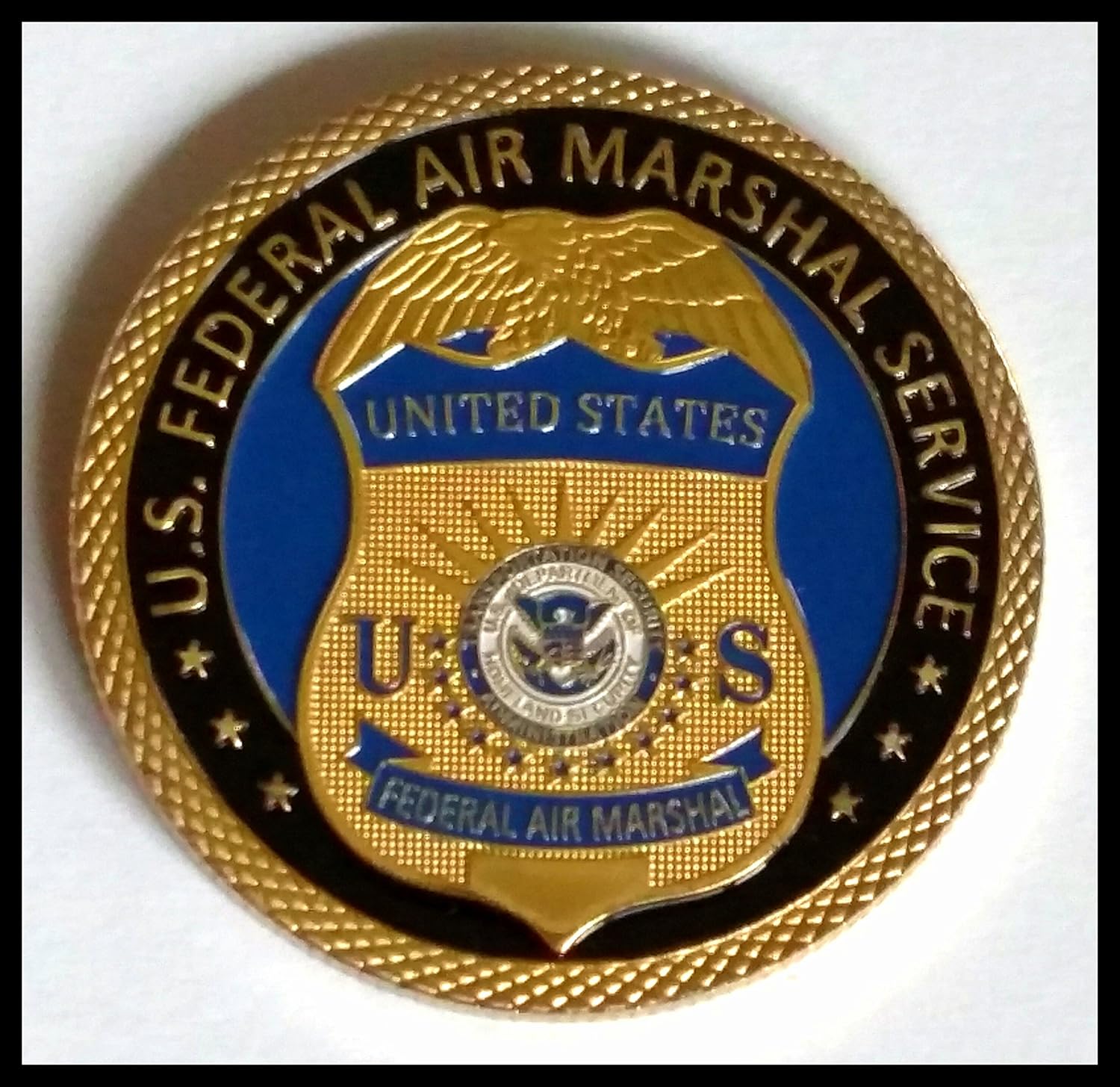 FAMS Federal Air Marshal Service Government Challenge Art Coin