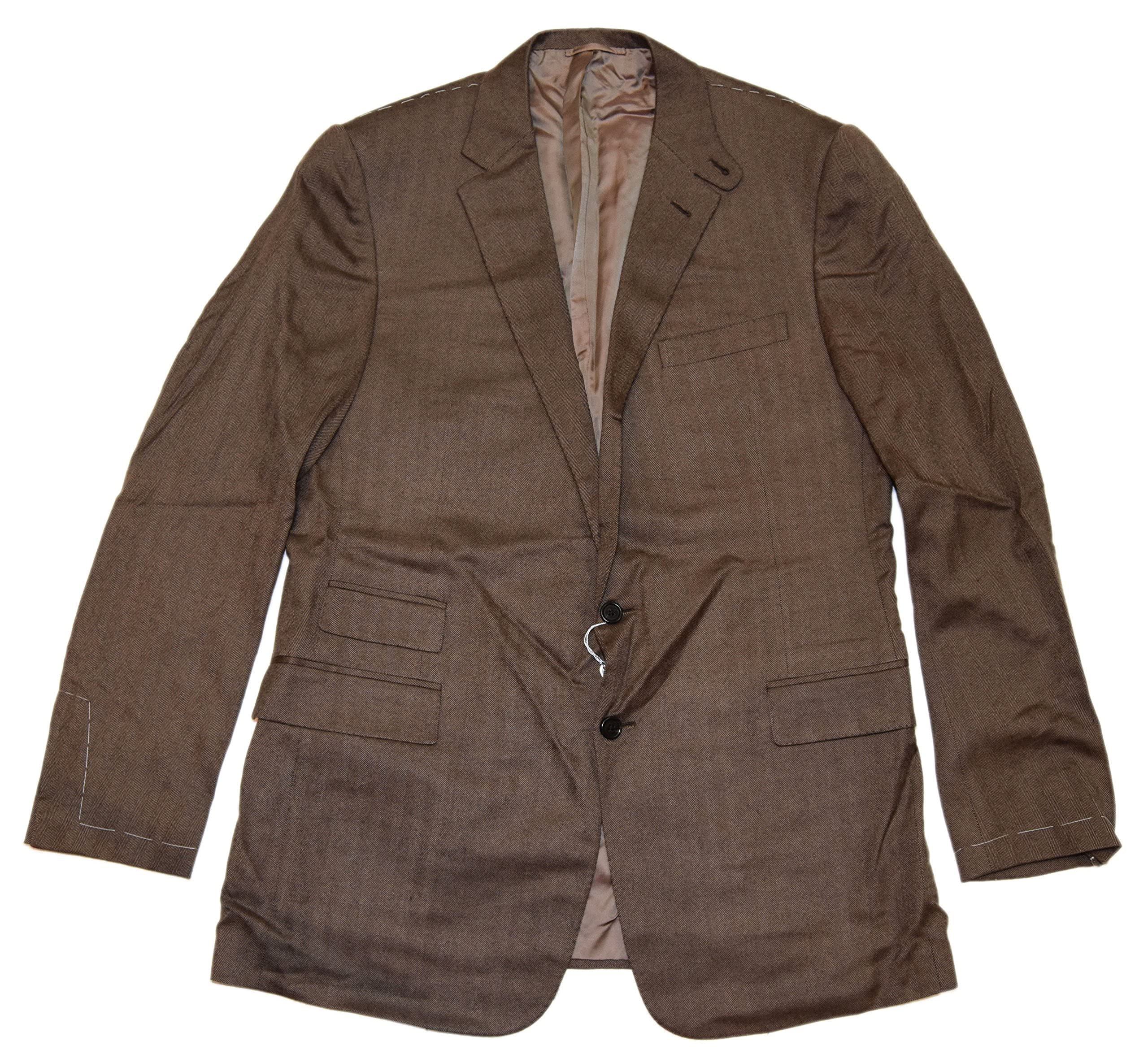 Polo Purple Label Mens Cashmere Blazer Sport Coat Italy Brown 44L $4995