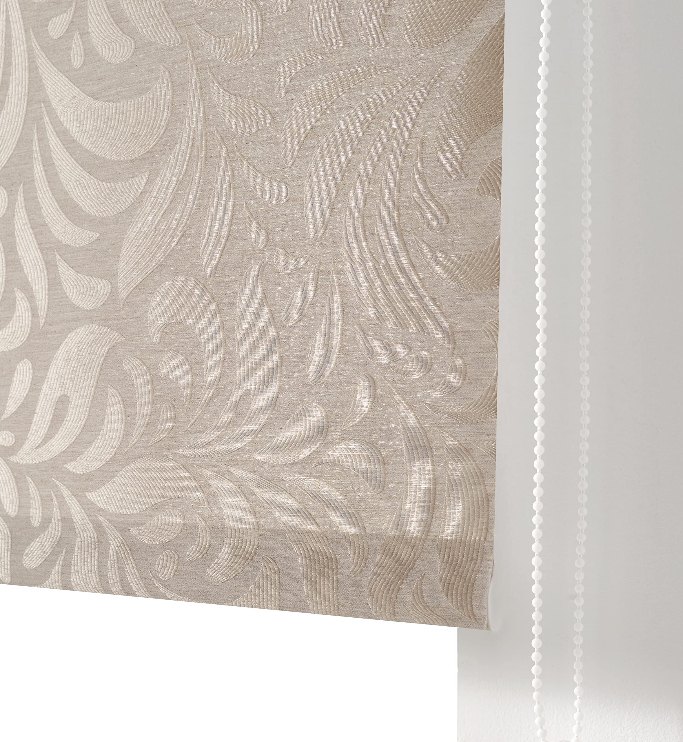 Estoralis | MYRCELLA | Store Enrouleur Moderne | Tissu Tamisant | Couleur Lin | 120 x 255 cm. (Largeur/Hauteur) Taille du Tissu 117 x 250 cm. | Stores pour fenêtres et Portes