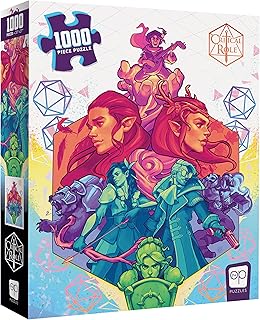 USAOPOLY Critical Role Vox Machina 1000 Piece Jigsaw Puzzle | Officially Licensed Critical Role Merchandise | Collectible Puzzle Featuring Critical Role Characters from The Vox Machina Campaign