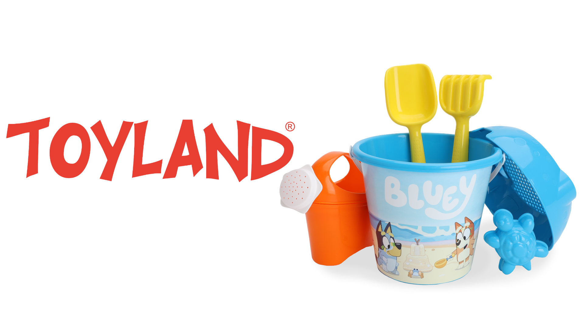 Toyland® Bluey & Bingo Juego de Cubo y Pala de 14 Piezas con Conos de