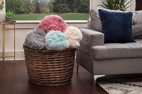 Miniatura 4 de Chanasya - Juego fundas de almohada de forro polar de piel sintética y sherpa, 3 piezas, manta de 50 x 65 pulgadas, 2 fundas de almohada 18 x 18