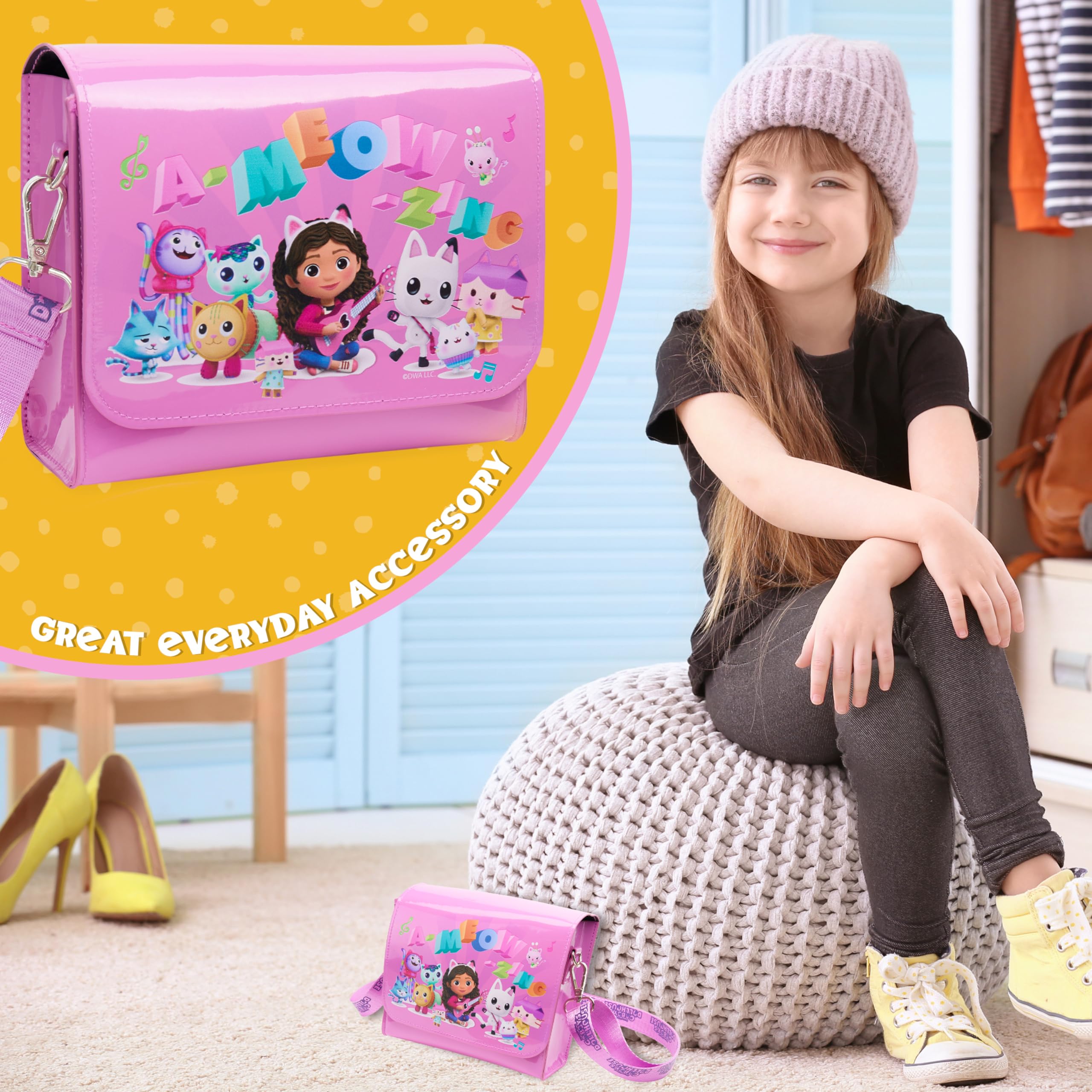 Gabby's Dollhouse Borsetta Bambina - Carina Borsa a Tracolla Ragazza Con Tracolla Regolabile, Regali per Ragazze
