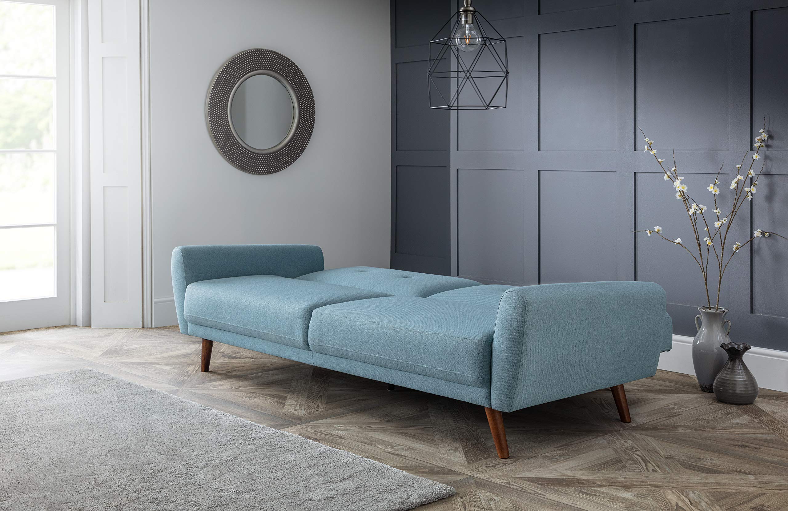 Julian Bowen Monza Schlafsofa aus Stoff, Blau