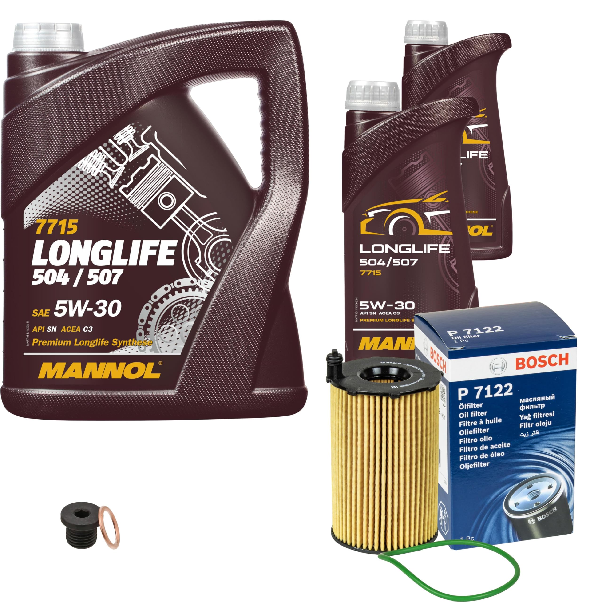 Inspektionspaket Mit 7L Motoröl 5W-30, Ölfilter & Verschlussschraube - Komplett-Set