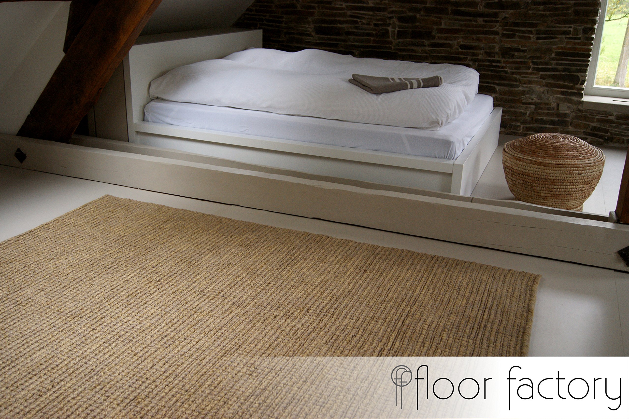 floor factory tappeto moderno naturale Juta beige naturale 80x150cm tappeto tessuto a mano di 100% fibra naturale