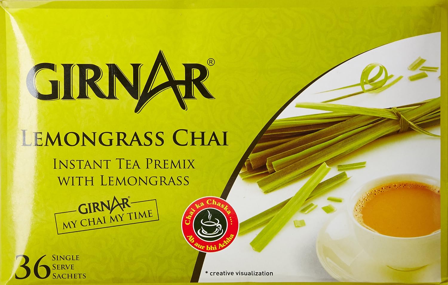 Girnar Instant Tea Premix with Lemongrass, 36 Sachets : Amazon.in ...